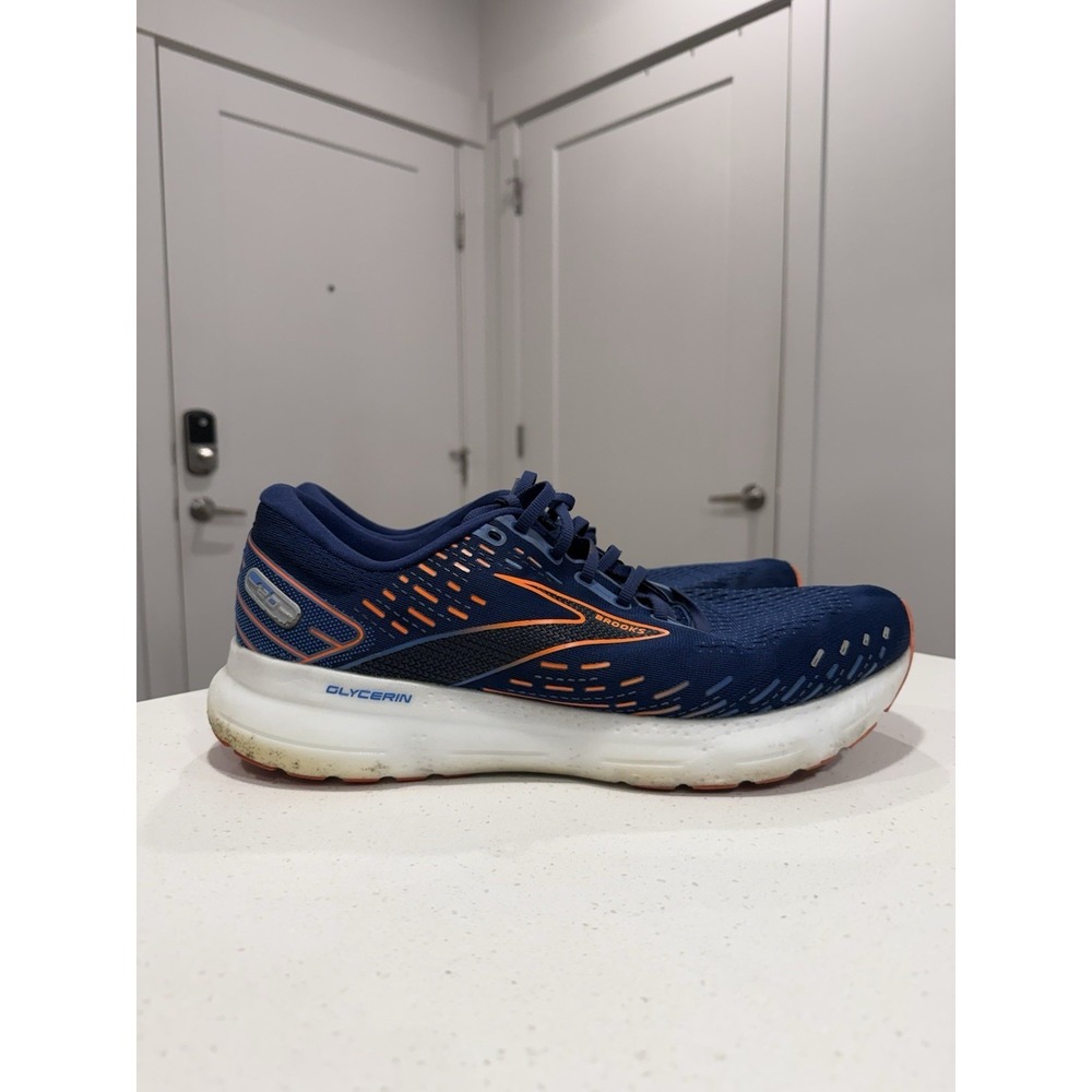 Brooks Glycerin 20 Men's 15 Running Shoes Blue Orange 1103821d444